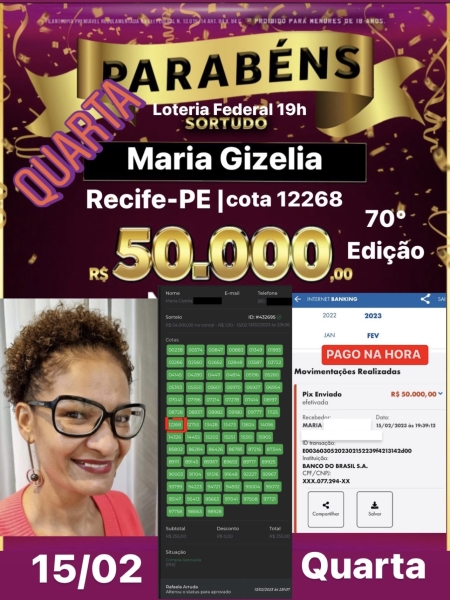 R$ 54.000,00 na conta!  - R$ 1,00 - 15/02 