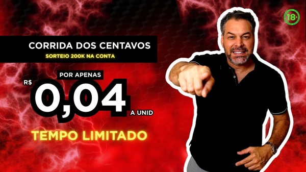 R$ 200.000,00 na conta! Sendo 100Mil Reais em roletas premiadas. 27/08  168º edição