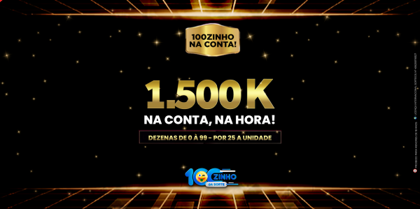 R$ 1.500,00 NA CONTA! 6.977° EDIÇÕES - PTV  16:30h.